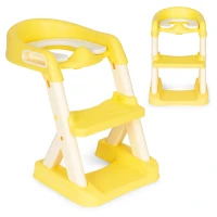 ECOTOYS HA-P23S Dětské sedátko na WC se schůdky, žluté