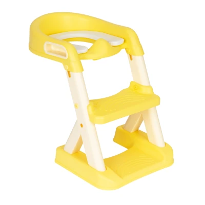 ECOTOYS HA-P23S Dětské sedátko na WC se schůdky, žluté