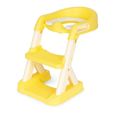 ECOTOYS HA-P23S Dětské sedátko na WC se schůdky, žluté