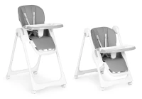 ECOTOYS HA-013 Detská jedálenská stolička, výškovo nastaviteľná, 5-bodové bezpečnostné pásy, sivá