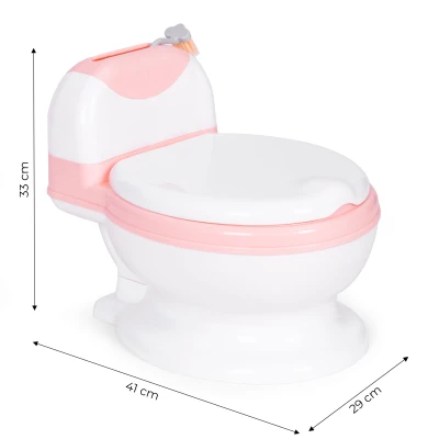 EcoToys HA-P05 Nočník s odnímatelnou vložkou WC prkénka, uzavírací, růžové