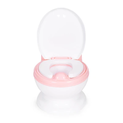 EcoToys HA-P05 Nočník s odnímatelnou vložkou WC prkénka, uzavírací, růžové