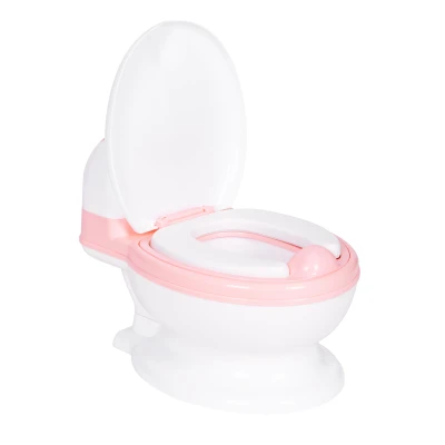 EcoToys HA-P05 Nočník s odnímatelnou vložkou WC prkénka, uzavírací, růžové