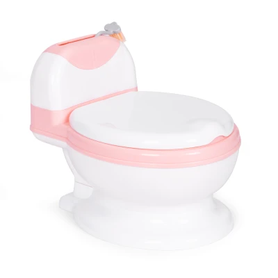 EcoToys HA-P05 Nočník s odnímatelnou vložkou WC prkénka, uzavírací, růžové