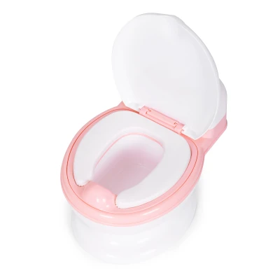 EcoToys HA-P05 Nočník s odnímatelnou vložkou WC prkénka, uzavírací, růžové