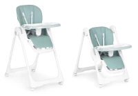 ECOTOYS HA-013 Detská jedálenská stolička, výškovo nastaviteľná, 5-bodové bezpečnostné pásy, zelená