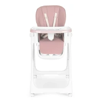 ECOTOYS HA-013 Detská jedálenská stolička, výškovo nastaviteľná, 5-bodové pásy, ružová