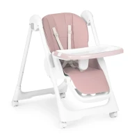 ECOTOYS HA-013 Detská jedálenská stolička, výškovo nastaviteľná, 5-bodové pásy, ružová