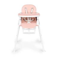 ECOTOYS HA-009 Detská jedálenská stolička, skladateľná, 5-bodové pásy, 3 v 1, ružová