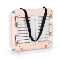 ECOTOYS HA-009 Detská jedálenská stolička, skladateľná, 5-bodové pásy, 3 v 1, ružová