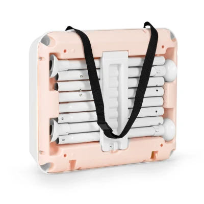 ECOTOYS HA-009 Detská jedálenská stolička, skladateľná, 5-bodové pásy, 3 v 1, ružová