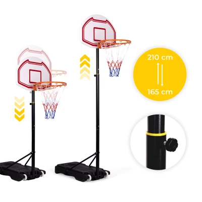MOVEPRO QSG-S018 Basketbalový kôš - nastaviteľný do výšky 210 cm