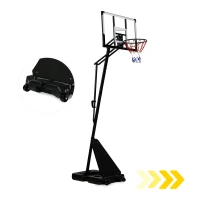 MOVEPRO QSG-S255 Nastaviteľný basketbalový kôš s loptou a pumpičkou, 305 cm