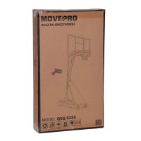 MOVEPRO QSG-S255 Nastaviteľný basketbalový kôš s loptou a pumpičkou, 305 cm