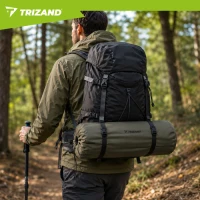 Trizand 28010 Samonafukovací karimatka pro 2 osoby 186 x 130 x 3 cm, khaki