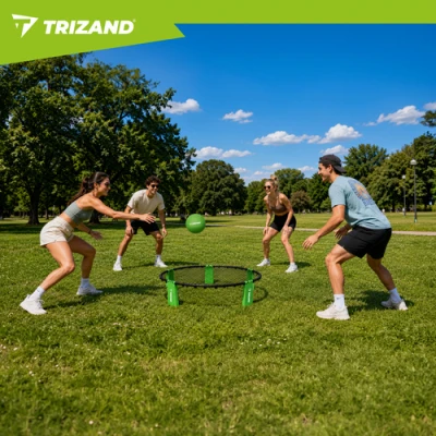 Trizand 27554 Hra na smeč s 3 loptičkami, pumpička, 90 cm 