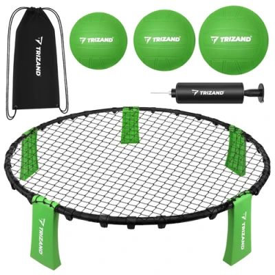 Trizand 27554 Hra na smeč s 3 loptičkami, pumpička, 90 cm 