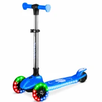 Ricokids 765902 Trojkolová kolobežka na rovnováhu s LED kolieskami Jelly, modrá