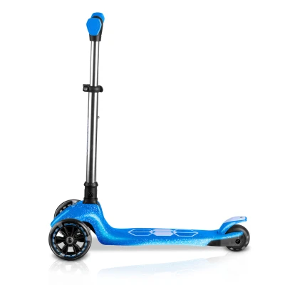 Ricokids 765902 Trojkolová kolobežka na rovnováhu s LED kolieskami Jelly, modrá