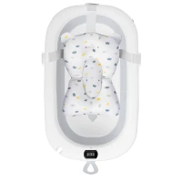 Ricokids 728901 Polštářek do vaničky pro miminka, bílo-modrý