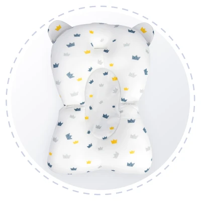 Ricokids 728901 Polštářek do vaničky pro miminka, bílo-modrý