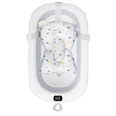 Ricokids 728901 Polštářek do vaničky pro miminka, bílo-modrý