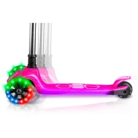 Ricokids 765901 Trojkolová kolobežka na rovnováhu s LED kolieskami Jelly, ružová