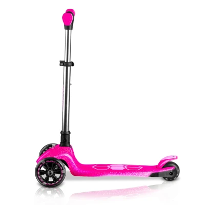 Ricokids 765901 Trojkolová kolobežka na rovnováhu s LED kolieskami Jelly, ružová