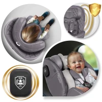 Nukido 710103 Autosedačka Prestige Line ISOFIX, i-Size 40-150 cm, 0-36 kg, šedá