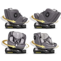 Nukido 710103 Autosedačka Prestige Line ISOFIX, i-Size 40-150 cm, 0-36 kg, šedá