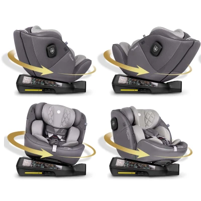 Nukido 710103 Autosedačka Prestige Line ISOFIX, i-Size 40-150 cm, 0-36 kg, šedá