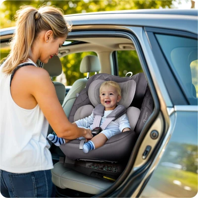 Nukido 710103 Autosedačka Prestige Line ISOFIX, i-Size 40-150 cm, 0-36 kg, šedá