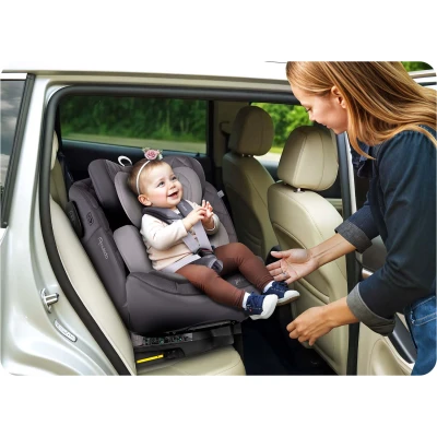 Nukido 710103 Autosedačka Prestige Line ISOFIX, i-Size 40-150 cm, 0-36 kg, šedá
