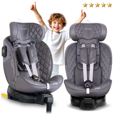 Nukido 710103 Autosedačka Prestige Line ISOFIX, i-Size 40-150 cm, 0-36 kg, šedá