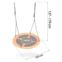 Neo-Sport 1084 Houpačka hnízdo Swingo 105 cm, oranžová