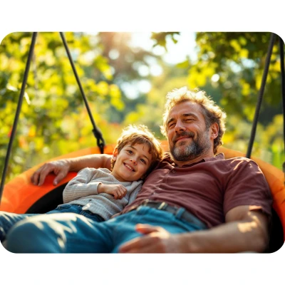 Neo-Sport 1084 Houpačka hnízdo Swingo 105 cm, oranžová