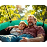Neo-Sport 1062 Houpačka čapí hnízdo SWINGO 120 cm, zelená