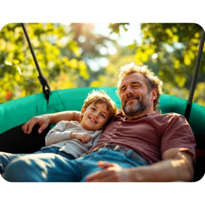 Neo-Sport 1062 Houpačka čapí hnízdo SWINGO 120 cm, zelená