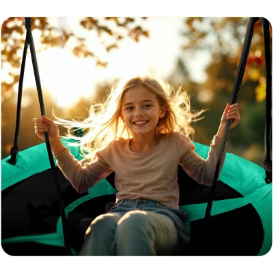 Neo-Sport 1062 Houpačka čapí hnízdo SWINGO 120 cm, zelená