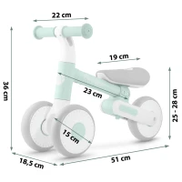 Nukido NK-603 Dětské odrážedlo, světle zelené