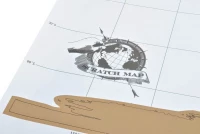 Stírací mapa světa Deluxe 88 x 52 cm