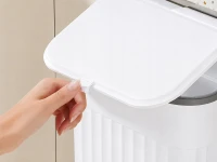 Verk 27672 Zavesený odpadkový kôš s vekom 11 l, biely