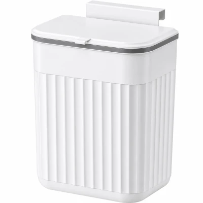 Verk 27672 Zavesený odpadkový kôš s vekom 11 l, biely