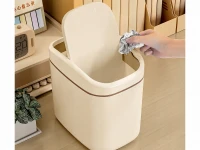 Verk 27674 Mini odpadkový kôš s vekom 2 l, béžový
