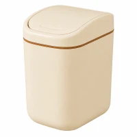 Verk 27674 Mini odpadkový kôš s vekom 2 l, béžový