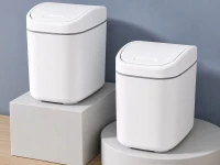 Verk 27674 Mini odpadkový kôš s vekom 2 l, biely