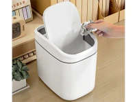 Verk 27674 Mini odpadkový kôš s vekom 2 l, biely