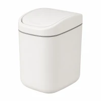 Verk 27674 Mini odpadkový kôš s vekom 2 l, biely