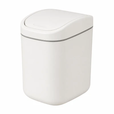 Verk 27674 Mini odpadkový kôš s vekom 2 l, biely