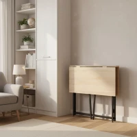 ModernHome TH-FD-6-16 Skládací loftový počítačový stůl 80 x 45 cm, světle hnědý